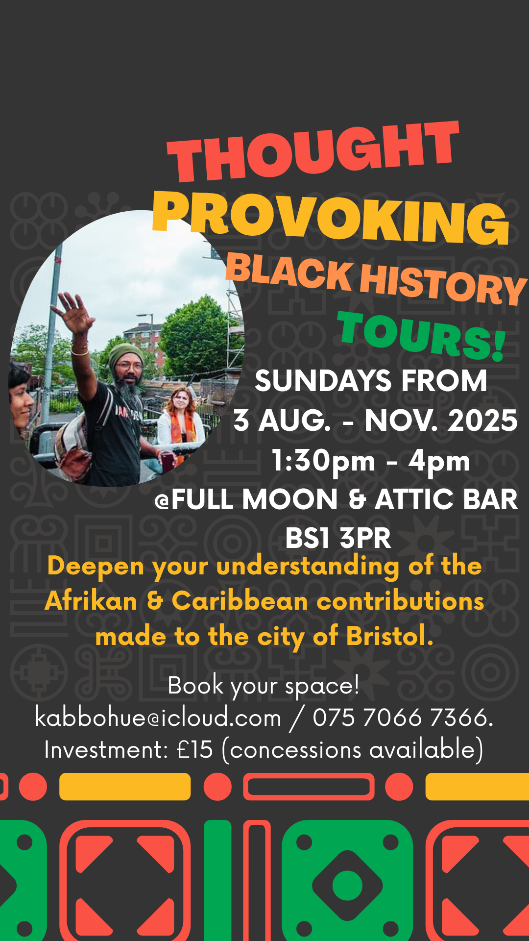Afrikan & Caribbean Black History Tours, St Paul's, Bristol - Sunday