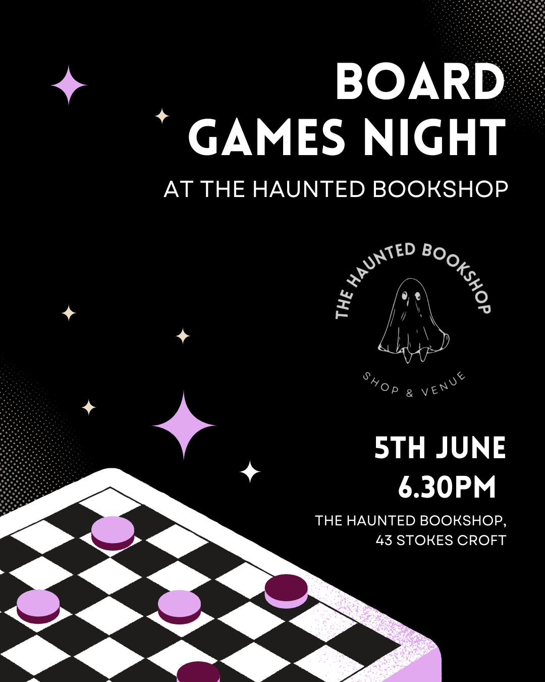 Board Games Night at the Haunted Bookshop